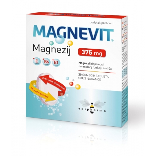Apipharma Magnevit 20 šumećih tableta