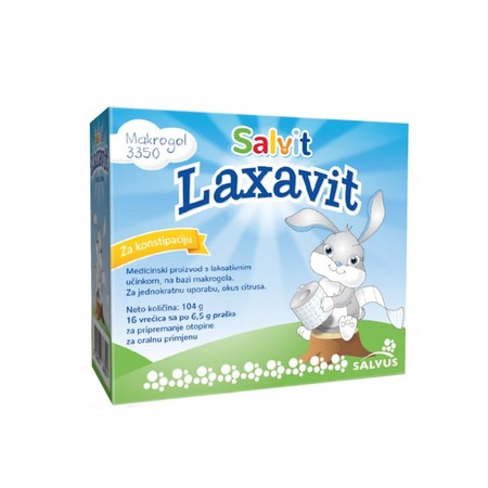 Salvit Laxavit za pranjenje crijeva kod djece 16 vreica