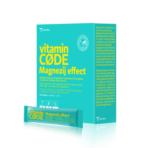 Yasenka Vitamin CODE Magnezij Effect Direkt 20 Vrećica